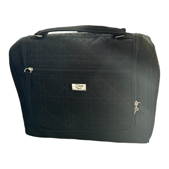 Christian Dior Black Quilted Cannage Large Toiletry Bag - Picture 11 of 12